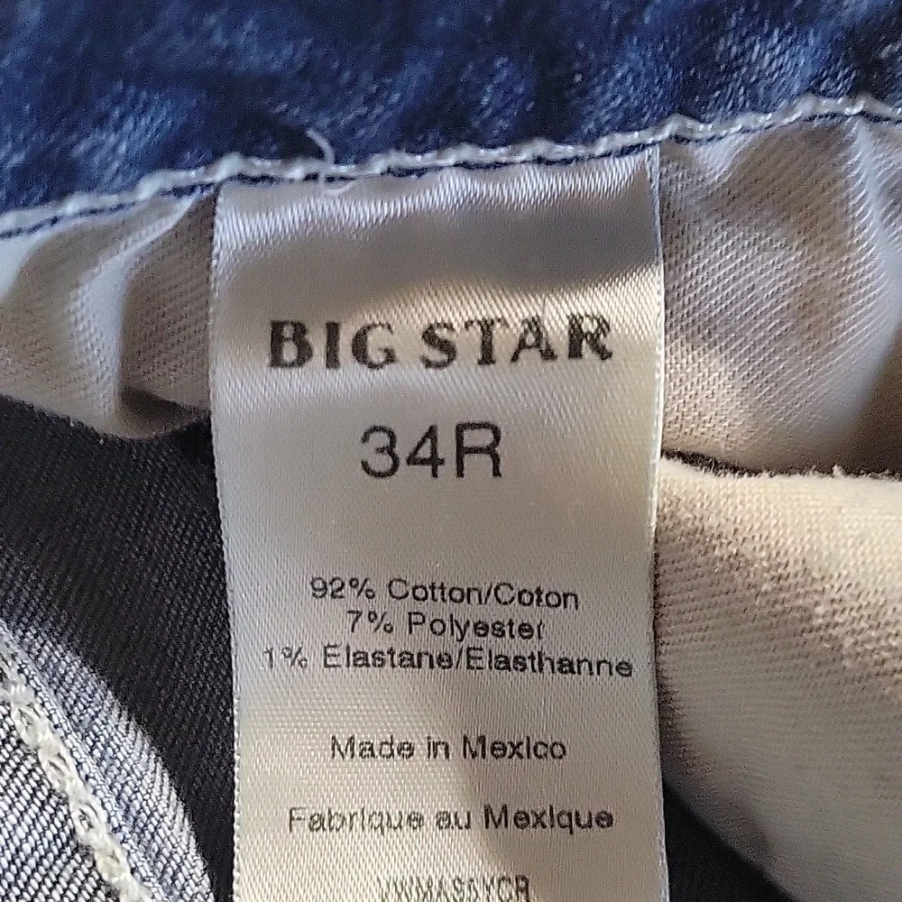 Big Star Denim Jeans 34R - Picture 3 of 8